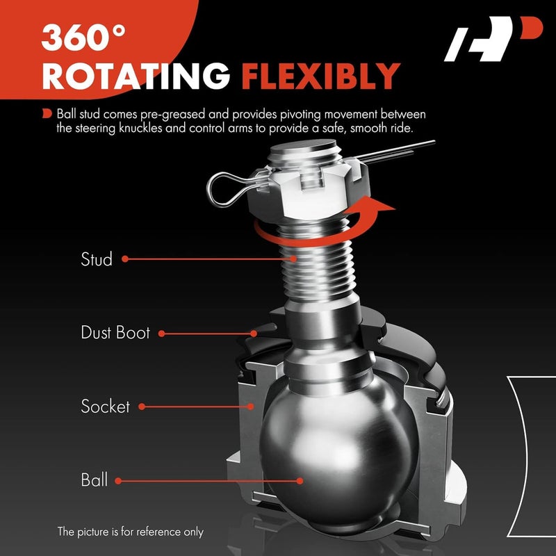 A-Premium مجموعة مفاصل كروية سفلية أمامية A-Premium لهيونداي أكسنت وكيا ريو (2006-2011) - Image 4