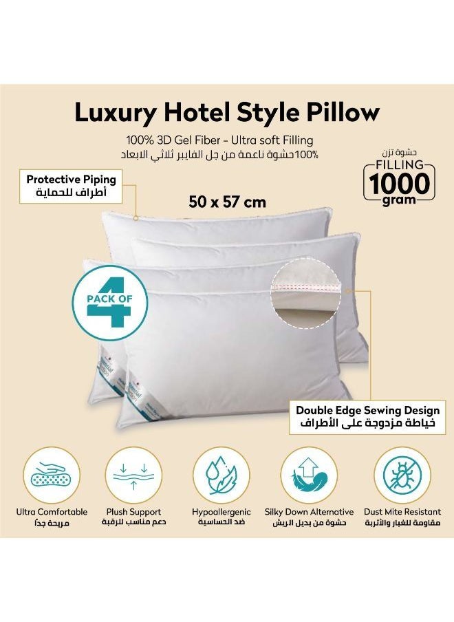 Donetella Hotel Style Super Saver Package 6 Pcs Comforter Set Sage +Mattress Topper + 4 Pillows King Size  - Image 5