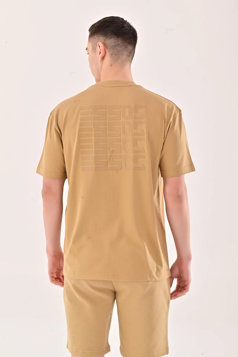 Esso5  Embossed Logo Oversized Tee for Men | Best Price UAE