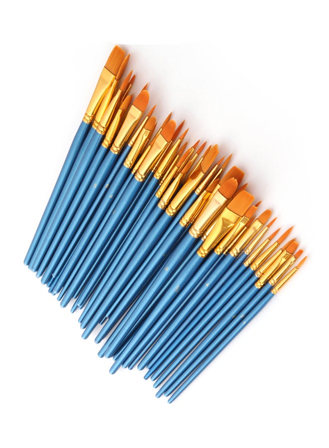 50-Piece Paint Brush Set Blue - Image 1