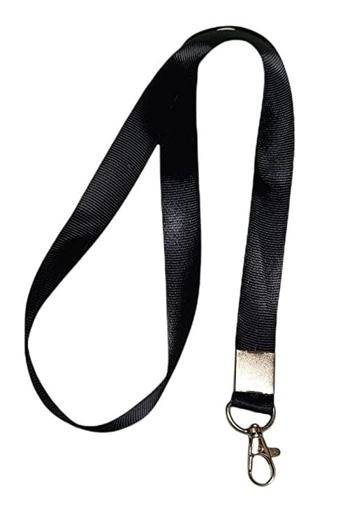 ANG ID Card Holder, Lanyard and Retractable Badge Reel Round YOYO (Black) (Set 3) Pack of 5 - Image 3