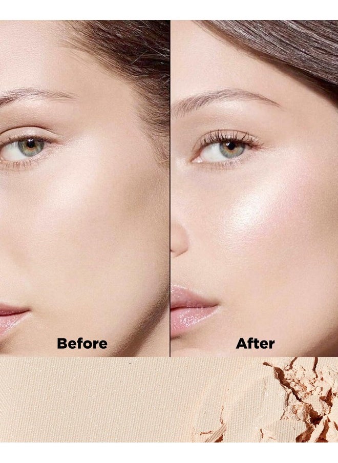 THESAEM - Glam Glow Pact - Illuminating Pressed Powder For Oily & Combo Skin - Matte Finish With Radiant Finish - Sebum Control Pore Refining Pact With Natural Luminous Glow, 0.3Oz. - Image 1