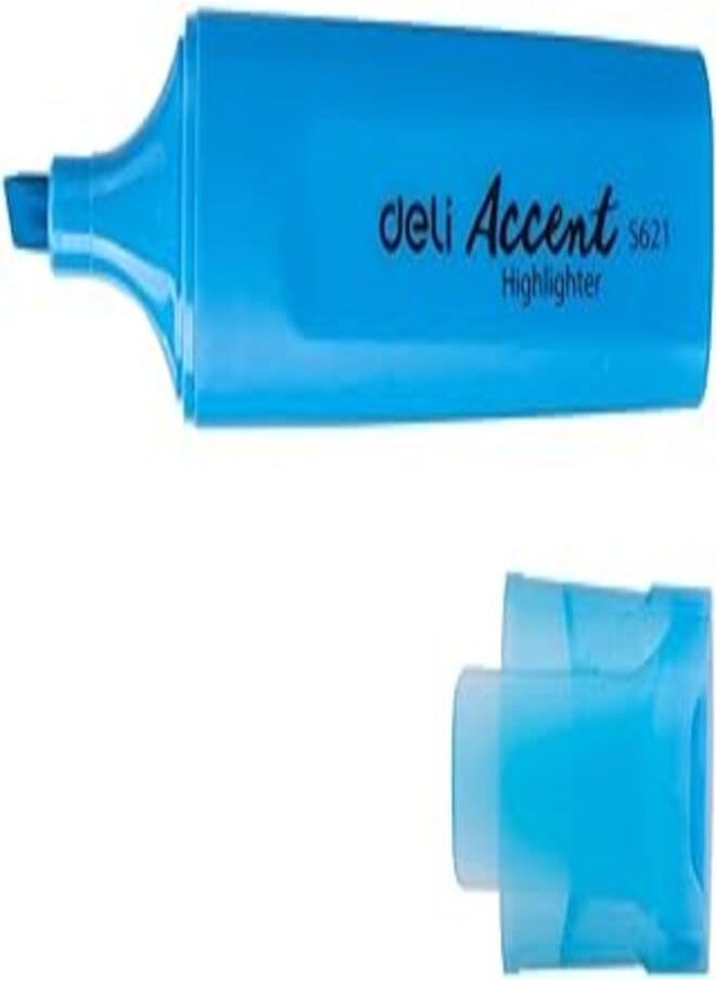 Deli Deli eS621 Chisel Highlighter - Blue 