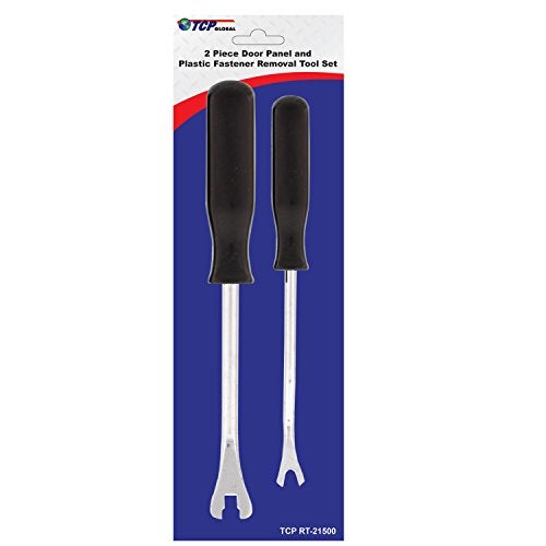 TCP Global TCP Global 2 Piece Door Panel and Plastic Fastener Removal Pry Tool Set - 8" & 9" - Remove Auto Trim Upholstery Clips  - Image 1