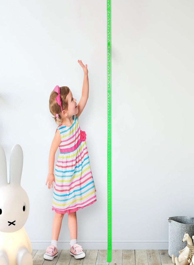 Egoldto Height Measurement for Wall, Children Adult Height Measurement Rod, 3D Removable Growth Height Stick, Wall Mounted Splicing Height Ruler for Kids Baby Nursery 79 inch (Green) - Image 5