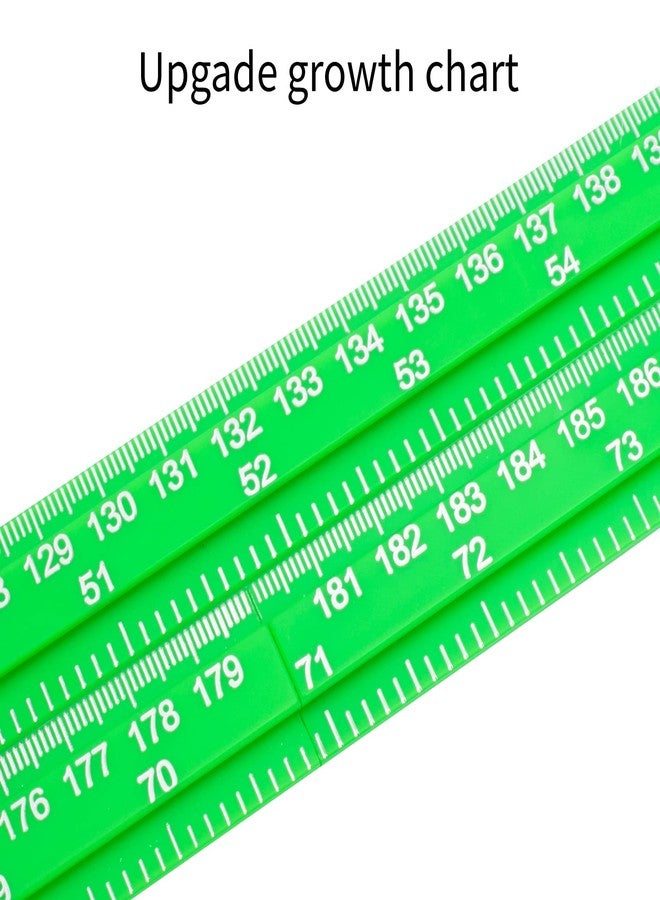 Egoldto Height Measurement for Wall, Children Adult Height Measurement Rod, 3D Removable Growth Height Stick, Wall Mounted Splicing Height Ruler for Kids Baby Nursery 79 inch (Green) - Image 2