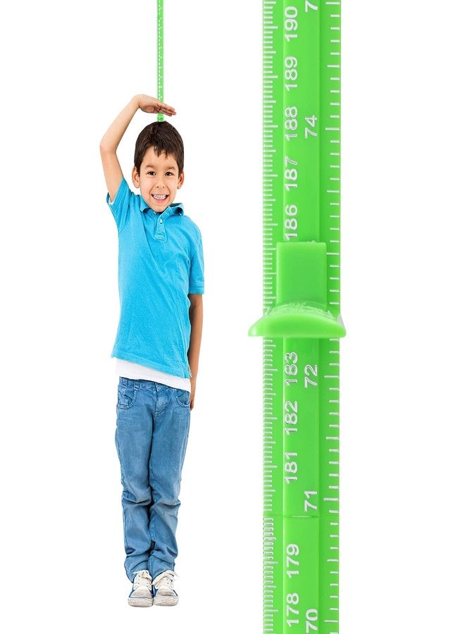 Egoldto Height Measurement for Wall, Children Adult Height Measurement Rod, 3D Removable Growth Height Stick, Wall Mounted Splicing Height Ruler for Kids Baby Nursery 79 inch (Green) - Image 1