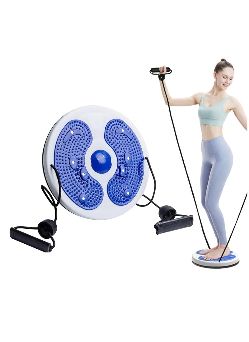 Generic Twist Waist Disc Balance Board with Drawstring - Body Shaping Waist Twisting Disc - Fitness Turntable for Home Workout, Waist Wriggling Plate with Resistance Bands and Foot Massage  - Image 1
