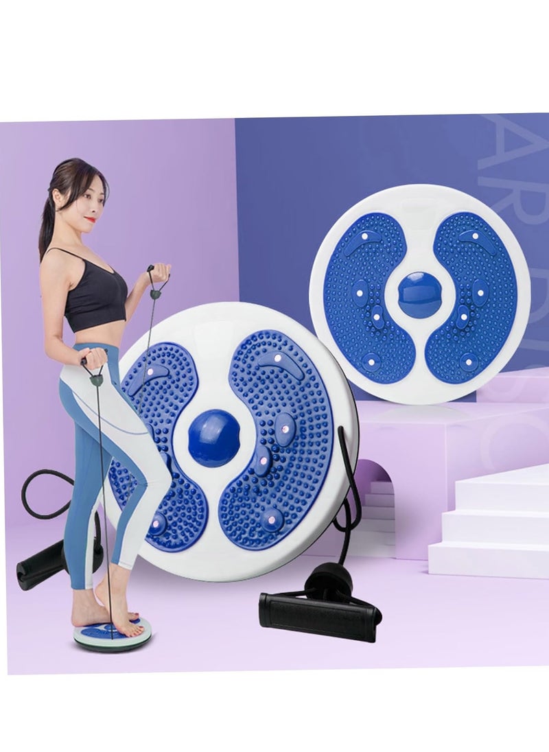 Generic Twist Waist Disc Balance Board with Drawstring - Body Shaping Waist Twisting Disc - Fitness Turntable for Home Workout, Waist Wriggling Plate with Resistance Bands and Foot Massage  - Image 4