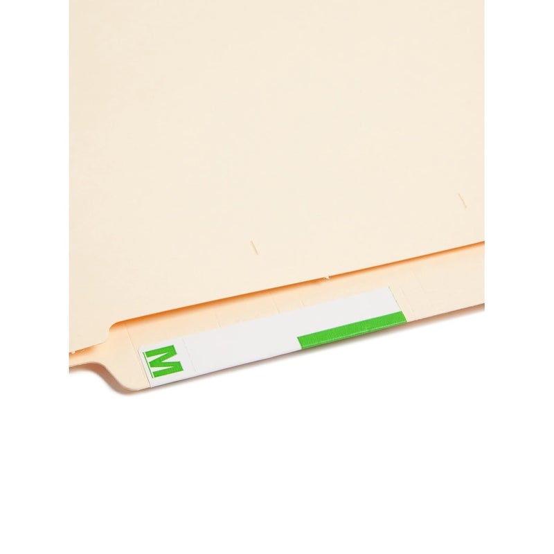 Smead AlphaZ NCC Color-Coded Label, M&Z, Label Sheet, Light Green, 100 per Pack (67164) - Image 2