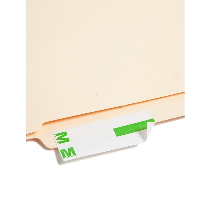 Smead AlphaZ NCC Color-Coded Label, M&Z, Label Sheet, Light Green, 100 per Pack (67164) - Image 3