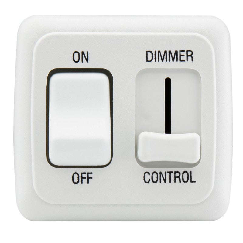 American Technology Components 12 Volt DC Dimmer Switch for LED, Halogen, Incandescent - RV, Auto, Truck, Marine, and Strip Lighting (Large Slider, White) - Image 2