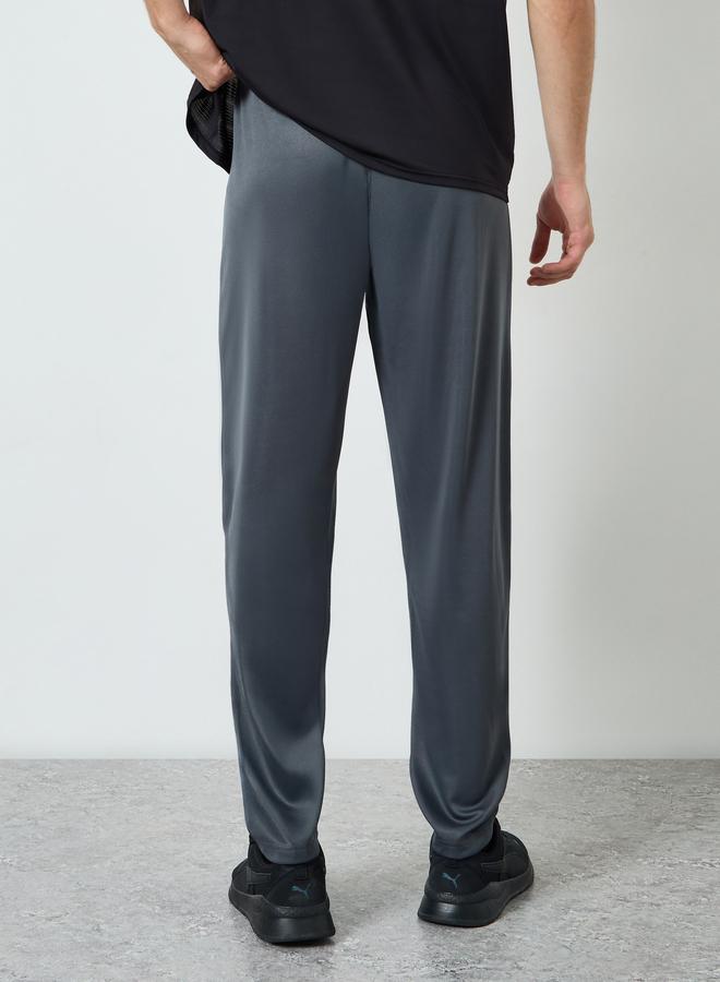 Styli Men Grey Solid Track Pants with Zipper Pockets - Image 3