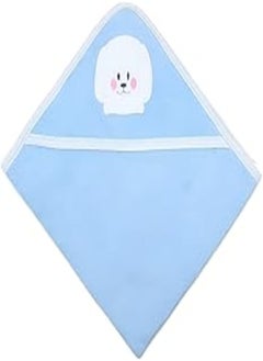 Papillon Papillon Cotton Blanket Embroidered Dog For Boys-Baby Blue-New Born 