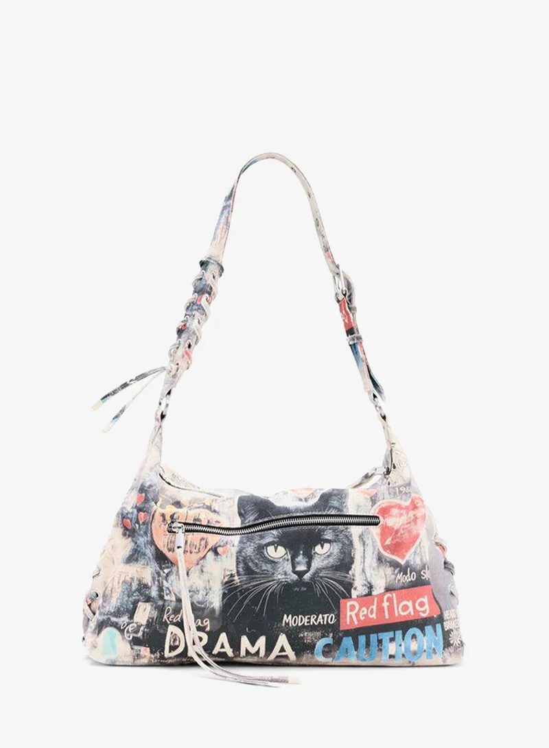 Desigual Multicolour Large Printed Bag for Women | Best Price UAE