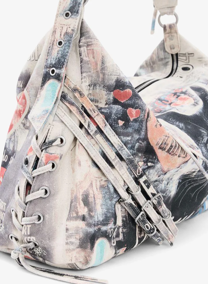Desigual Multicolour Large Printed Bag for Women | Best Price UAE