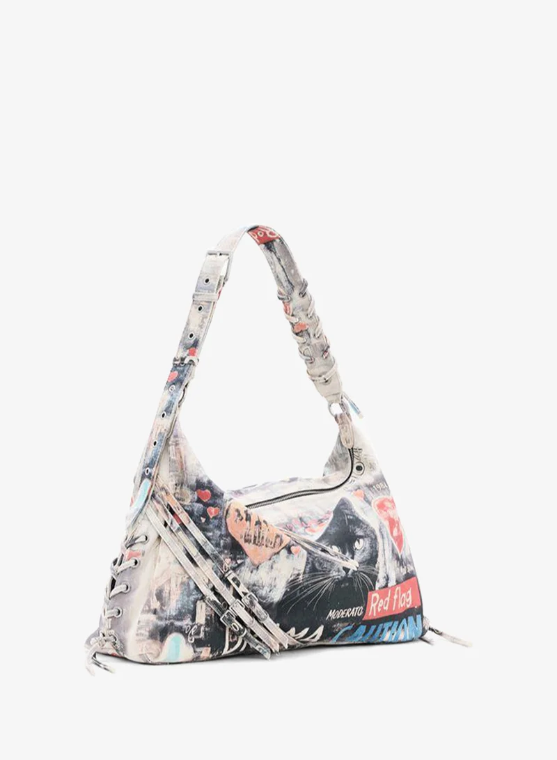 Desigual Multicolour Large Printed Bag for Women | Best Price UAE