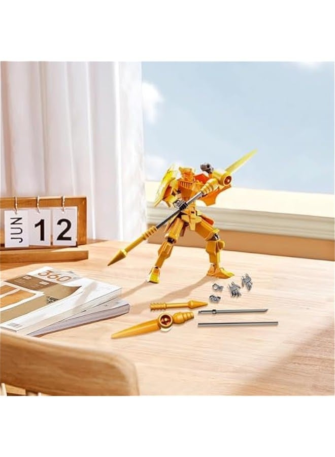 Robot T13 Action Figure PVC Model T13 Action Figure, Multi-Joint Movable Lucky 13 Action Figure, Full Body Mobile Robot Desktop Decoration Action Figure - Image 4