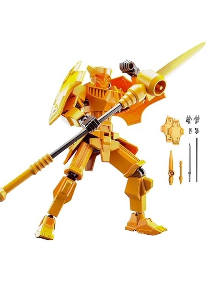 Robot T13 Action Figure PVC Model T13 Action Figure, Multi-Joint Movable Lucky 13 Action Figure, Full Body Mobile Robot Desktop Decoration Action Figure - Image 1