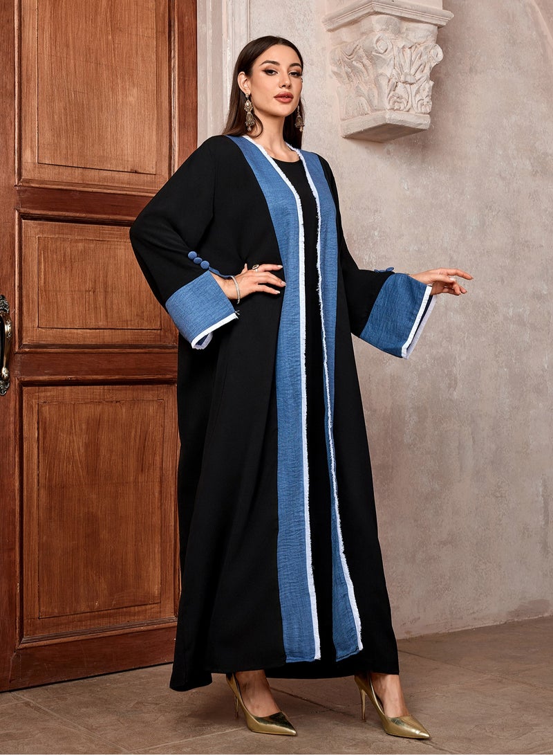 Modest and Stylish Nida Open Abaya for Eid and Special Occasions - Image 3