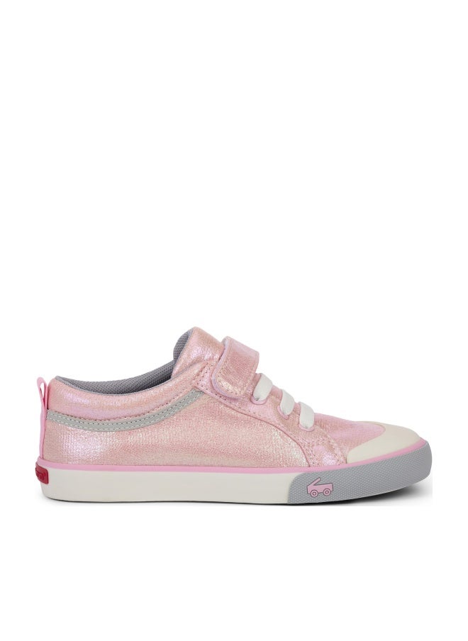 See Kai Run Kristin - Fan Favorite Sneakers for Little Girls, Pink Metallic, Toddler 5 - Image 1