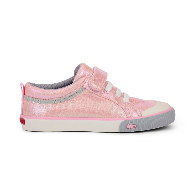 See Kai Run Kristin - Fan Favorite Sneakers for Little Girls, Pink Metallic, Toddler 5 - Image 3