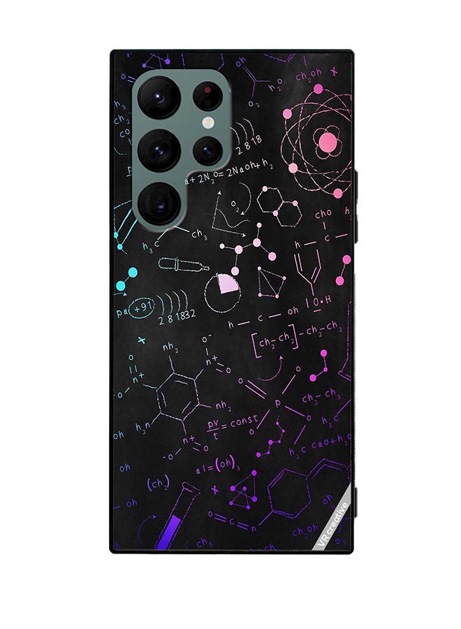 VR CREATIVE Protective Case Cover For Samsung Galaxy S22 Ultra 5G Chemistry Formula Design Multicolour - Image 1