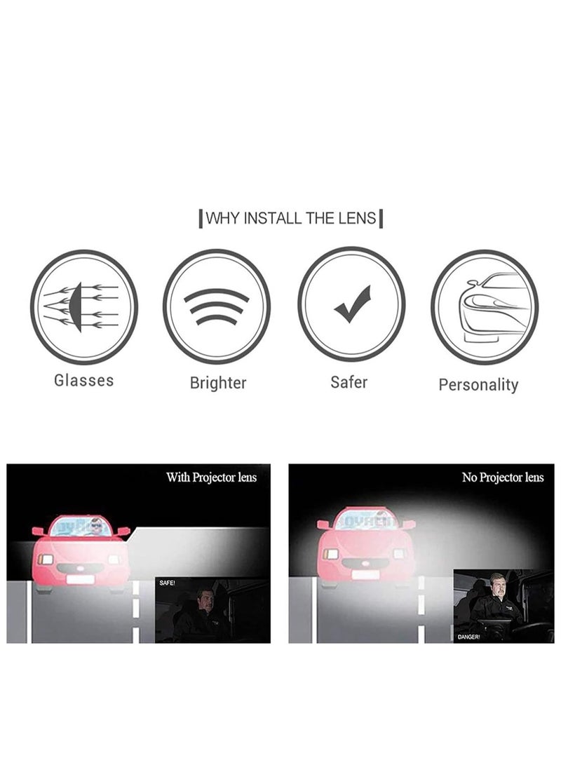 Toby's TBS Design Lens LS-05 – 3.0 Inch Bi-LED Projector, High Beam 90W, Low Beam 50W, 4300K Warm White, 2-Piece Set - Image 3