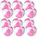 Chitidr 12 Pcs 16 Beach Ball PVC Inflatable Ball Bulk Blow up Pool Balls for Swimming Pool Summer Hawaiian Tropical Theme Party Favors Decorations Favors Supplies Pink - Image 3