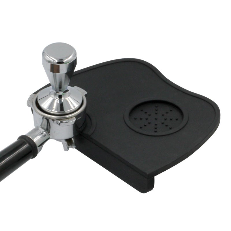 Handook Tamper Mat, Espresso Tamper Mat, 8.3 X 5.9 Inch Coffee Mat, Coffee Tamper Mat for Espresso Machine, Espresso Accessory, Barista Tools, Coffee Tamper Station, Espresso Pad for Counter (Black) - Image 4