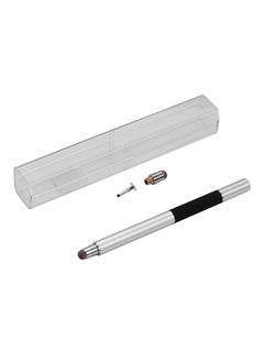 NIBEMINENT 2 In 1 Touchscreen Precision Stylus Pen With Conductive Head And Disc Tip Universal Silver  - Image 1
