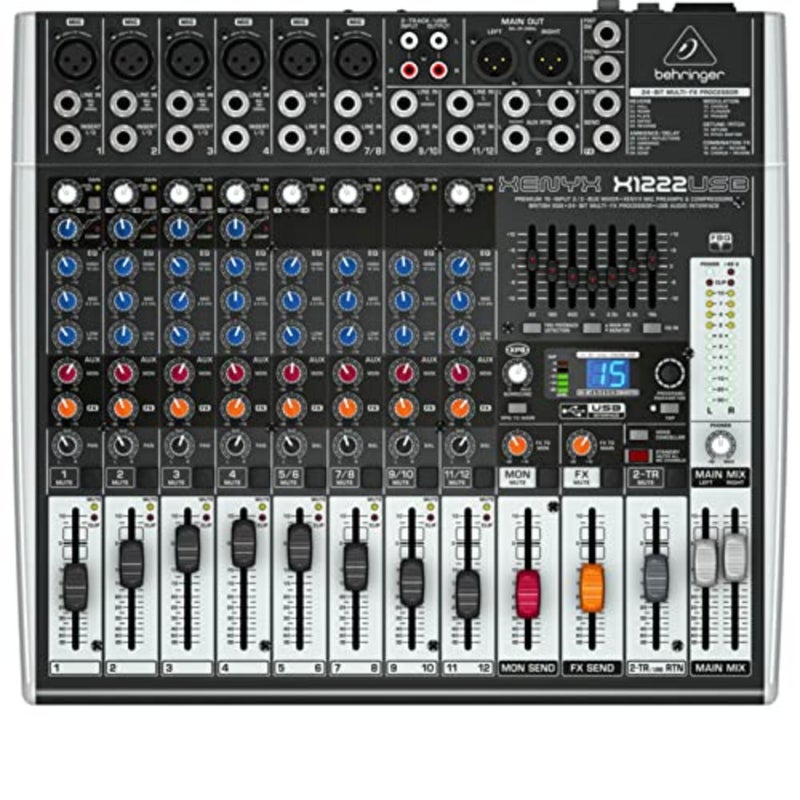Xenyx X1222USB خلاط بريميوم 16 مدخل 2/2 مع واجهة USB/صوت، أسود - Image 2