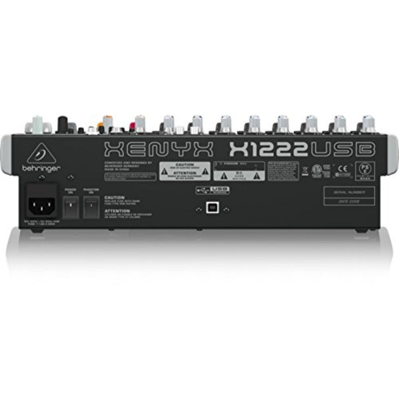 Xenyx X1222USB خلاط بريميوم 16 مدخل 2/2 مع واجهة USB/صوت، أسود - Image 5