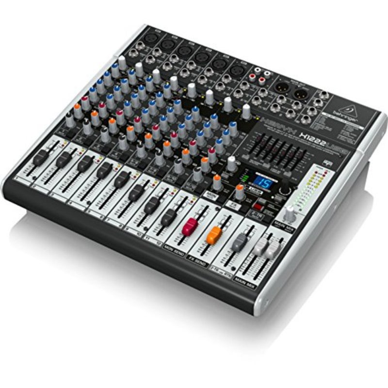 Xenyx X1222USB خلاط بريميوم 16 مدخل 2/2 مع واجهة USB/صوت، أسود - Image 1