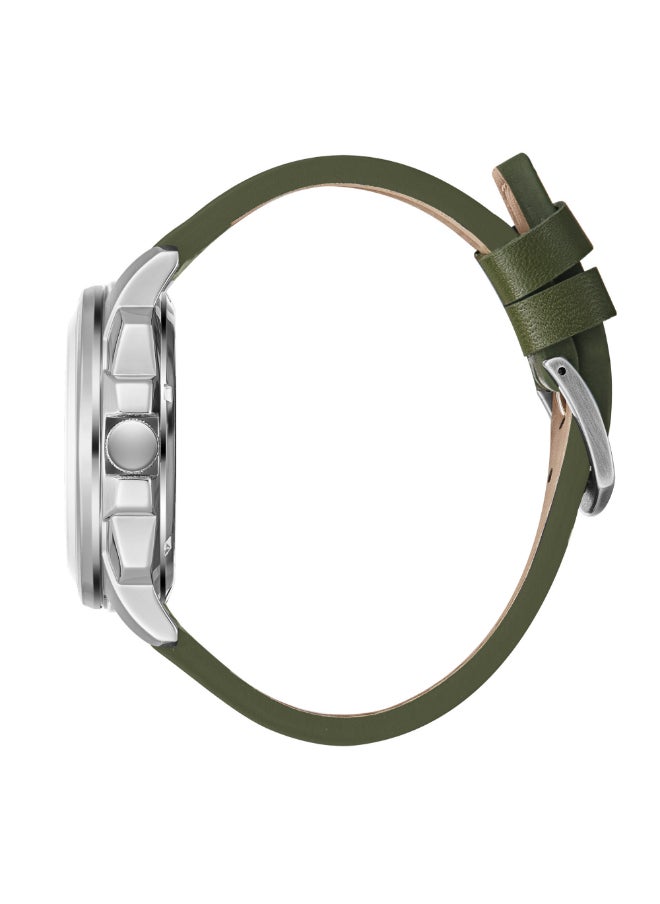 Slazenger Men's Automatic  Display Watch With Green Leather Strap - SL.9.2409.1.03  - Image 3