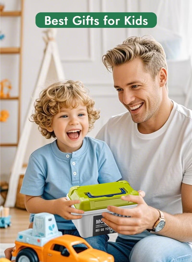 100 Pcs Toys Cars Party Favors Pull Back Race Cars Toy Mini Kids Toys for Boys Girls Toddlers Party Goodie Bag for 3-10 Years Old Kids Boys Girls Gift with Map and Storage Box - Image 5