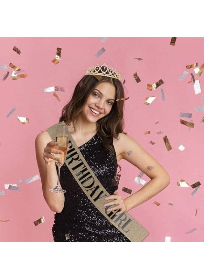 ناكسوس طقم هدايا لحفلات أعياد الميلاد للبنات والسيدات، يتضمن طوقًا وتاجًا وحزامًا للرأس، بالإضافة إلى مجموعة هدايا لتزيين حفلات الأميرات. - Image 3