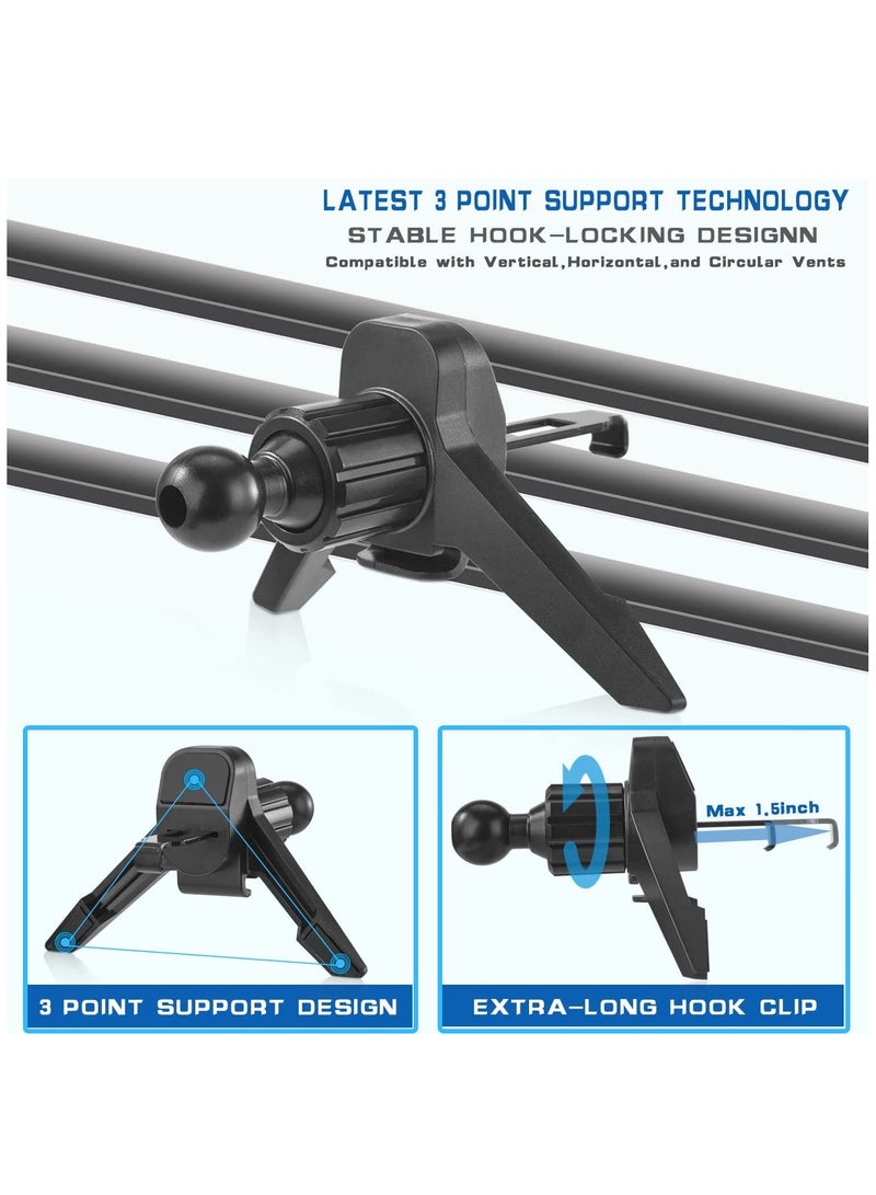 KASTWAVE Universal Car Phone Holder, Air Vent Car Mount Cell Phone Holder Car Phone Stand with Windshield Fit Thick Case & Heavy Phone Friendly Fit for All mobile phone Iphone Samsung - Image 3