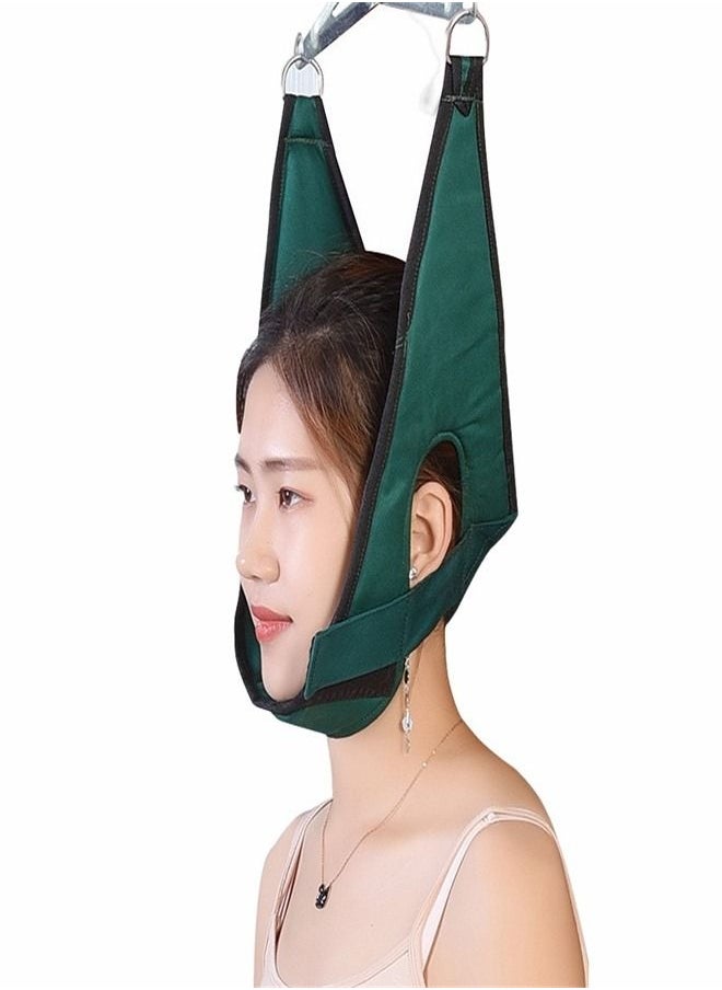 Generic - Home Cervical Traction Device with Breathable Canvas Neck Brace for Stretches and Alignment Adjustable Neck Support for Cervical Vertebrae Fixation - Image 1