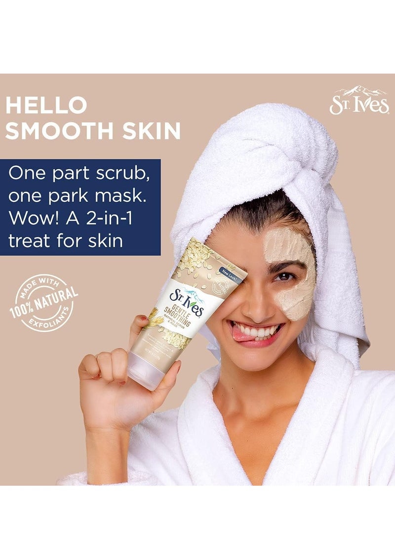 ST. Ives - St. Ives Oatmeal Facial Scrub and Mask to Soften and Nourish the Skin, 170 grams - (Multi-Colour), for Women, 170 grams - Image 1