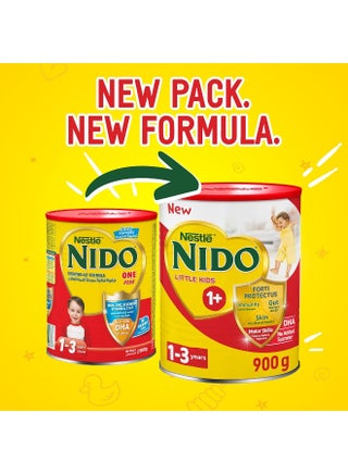 Nido NESTLE One Plus growing up formula for toddlers 1-3 years 900g tin, Red - view 2