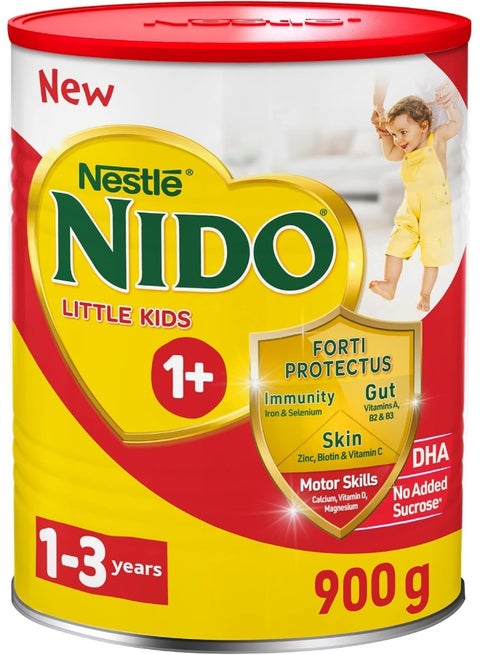 Nido NESTLE One Plus growing up formula for toddlers 1-3 years 900g tin, Red