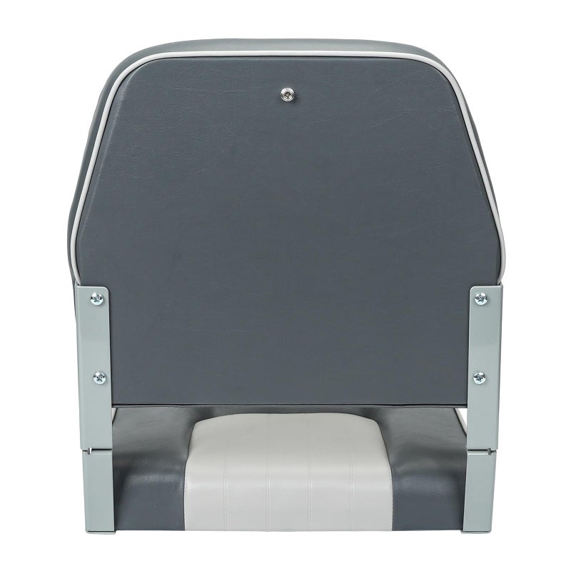 ERGOSEAT Classic Low Back Fishing Boat Seat with Backrest Folding Boat Chair Marine Bass Jon Boat Seats - Image 5