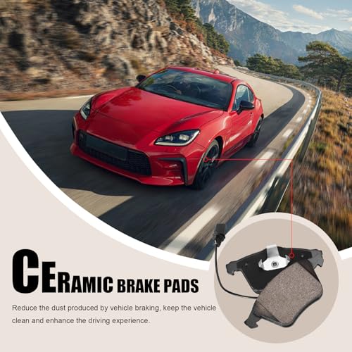 HYFTJYZ Ceramic Disc Front Brake Pads Compatible with Audi Volkswagen A4 Quattro Passat CC A6 Golf Saab 9-3 S4 TT R R32 TTS A3 9-3X - Image 5