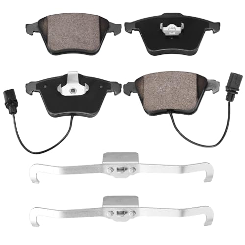 HYFTJYZ Ceramic Disc Front Brake Pads Compatible with Audi Volkswagen A4 Quattro Passat CC A6 Golf Saab 9-3 S4 TT R R32 TTS A3 9-3X - Image 1