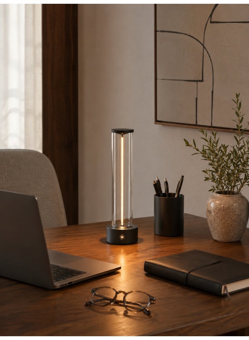 Rechargeable Suspended Line Ambient Table Lamp with Magnetic Base, Touch Control, 3 Brightness Levels, Portable LED Night Light for Bedroom, Living Room, Office, Bar & Restaurant - Image 4