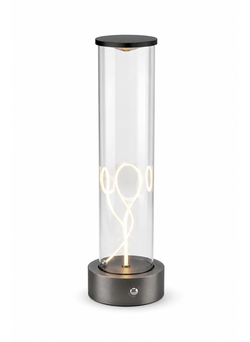 Rechargeable Suspended Line Ambient Table Lamp with Magnetic Base, Touch Control, 3 Brightness Levels, Portable LED Night Light for Bedroom, Living Room, Office, Bar & Restaurant - Image 5