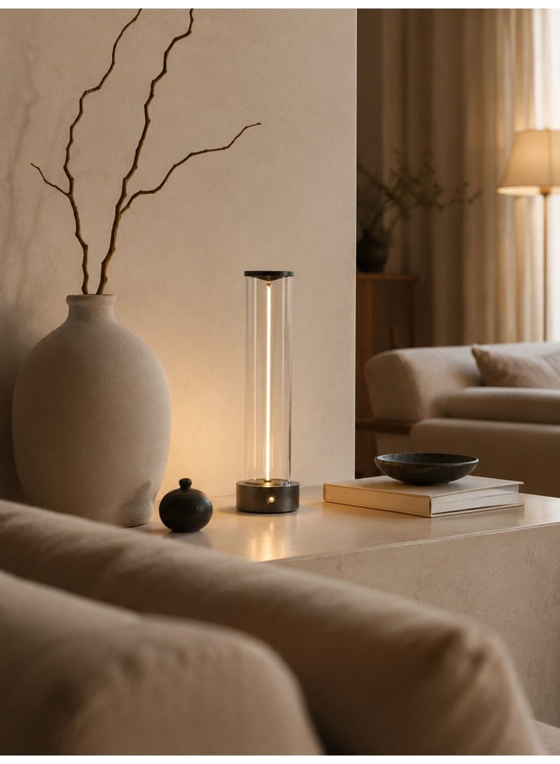 Rechargeable Suspended Line Ambient Table Lamp with Magnetic Base, Touch Control, 3 Brightness Levels, Portable LED Night Light for Bedroom, Living Room, Office, Bar & Restaurant - Image 3