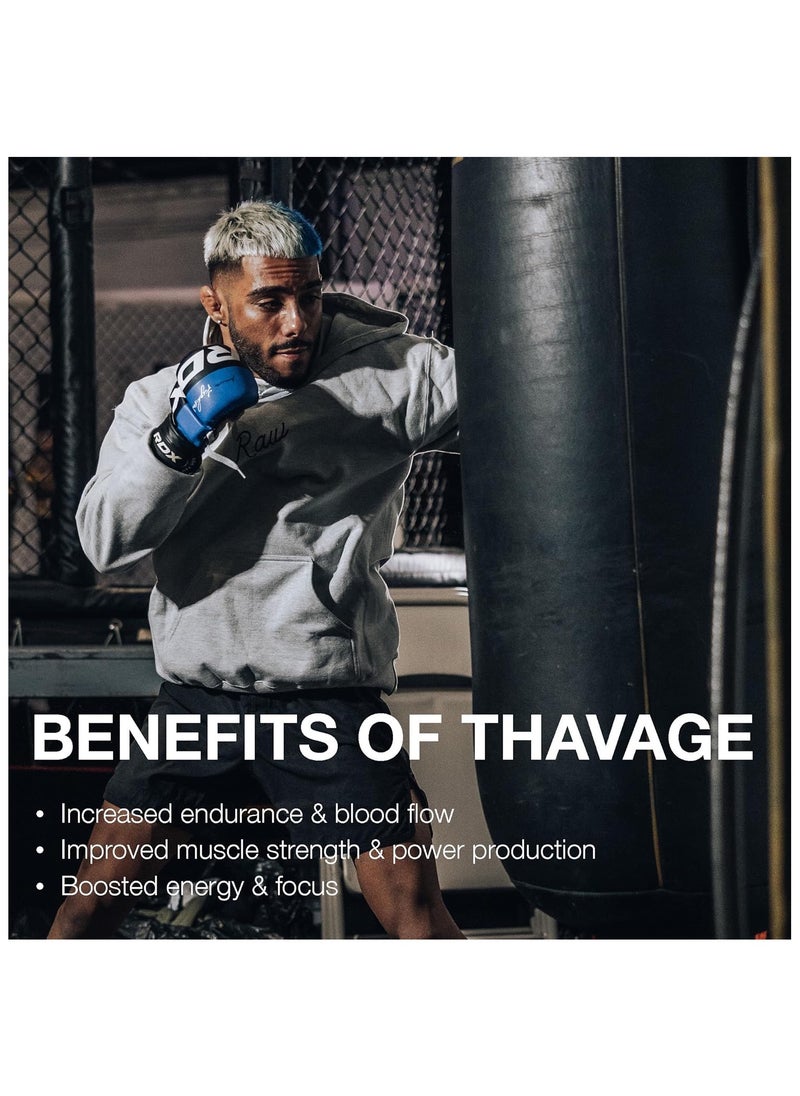 Raw Nutrition RAW Thavage Pre Workout - Blackberry Lemonade Flavor, 40/20 Servings  - Image 3