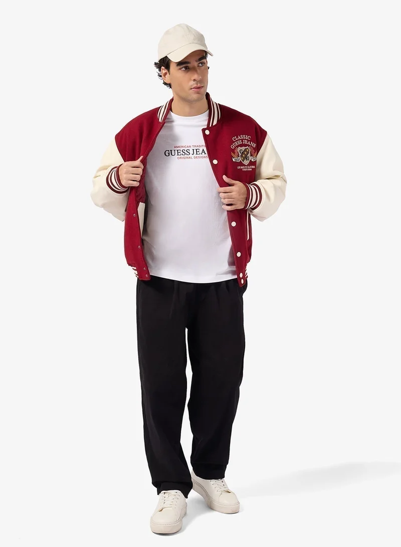 جس تيشيرت أمريكان تراد بأكمام قصيرة ورقبة دائرية